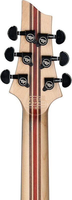 open zoom image for Schecter C-1 FR-S Pale Moon Ebony Electric Guitar, Natural Satin Black Burst, Headstock Straight Back