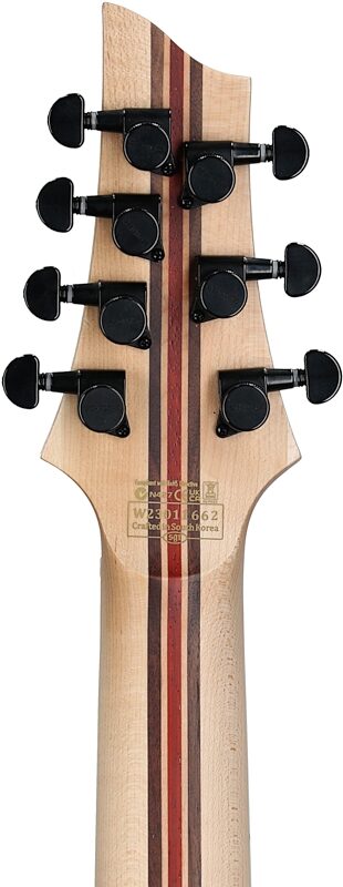 open zoom image for Schecter C-7 SLS Elite Electric Guitar, 7-String, Blood Burst, Headstock Straight Back