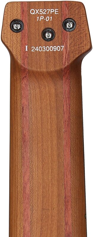 open zoom image for Ibanez QX527PENTF Electric Guitar (with Gig Bag), Natural, Headstock Straight Back
