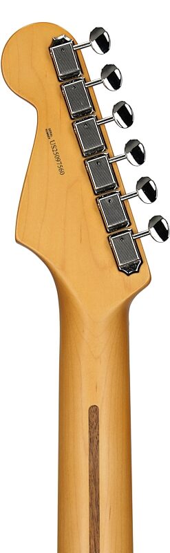 open zoom image for Fender American Professional Classic Stratocaster Electric Guitar, Rosewood Fingerboard (with Gig Bag), Faded Black, Headstock Straight Back