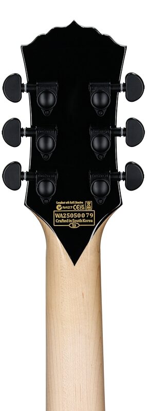 open zoom image for Wylde Audio Barbarian Carveworks Electric Guitar, Natural Satin, Headstock Straight Back