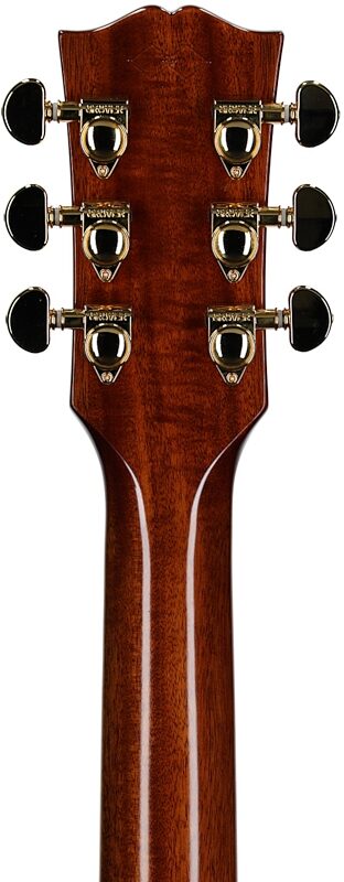 open zoom image for Epiphone Inspired by Gibson Custom Hummingbird Deluxe EC Acoustic Guitar (with Soft Case), Natural, Headstock Straight Back
