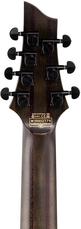 open zoom image for Schecter C7 Apocalypse Electric Guitar, 7-String, Red Reign, Headstock Straight Back