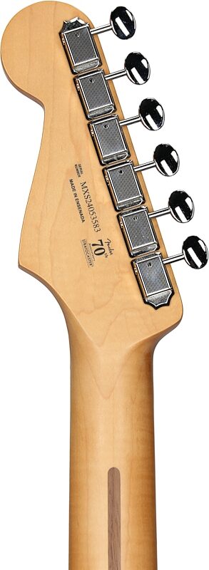 open zoom image for Fender Player II Stratocaster HSS Chambered Mahogany Electric Guitar, Mocha Burst, Headstock Straight Back
