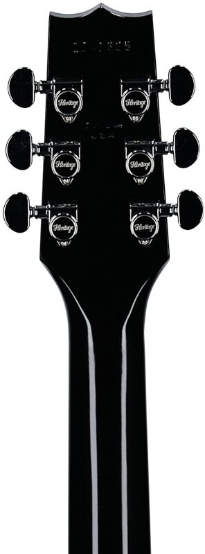 open zoom image for Heritage Standard H-150 Electric Guitar (with Case), Ebony, Open Box (Very Good), Headstock Straight Back