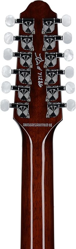 open zoom image for Reverend Airwave 12 Electric Guitar, 12-String, Metallic Bordeaux, Headstock Straight Back