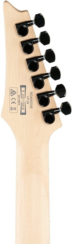 open zoom image for Ibanez RG450DXB Electric Guitar, White, Headstock Straight Back