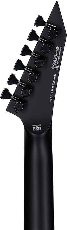 open zoom image for ESP LTD Mick Thomson MT-I Electric Guitar (with Case), Satin Black, Headstock Straight Back