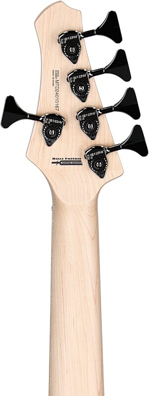 open zoom image for MTD Kingston Super 5 Bass Electric Bass, 5-String (with Maple Fingerboard), Super Blue, Headstock Straight Back