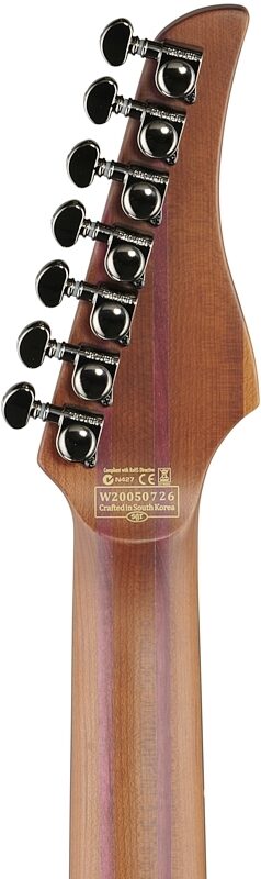open zoom image for Schecter Banshee Mach 7 FR-S Electric Guitar, Fallout Burst, Headstock Straight Back