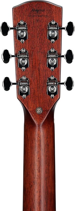 open zoom image for Alvarez MDA66CESHB Masterworks Dreadnought Acoustic-Electric Guitar (with Gig Bag), Sunburst, Headstock Straight Back