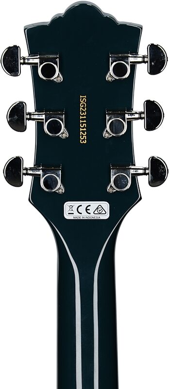 open zoom image for Guild Polara Electric Guitar, Blue Steel, Headstock Straight Back