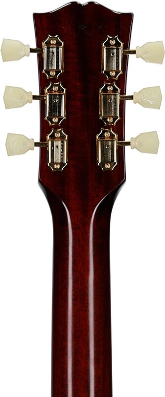 open zoom image for Epiphone Inspired by Gibson Custom 1960 Hummingbird Acoustic-Electric Guitar (with Case), Heritage Cherry Sunburst, Headstock Straight Back