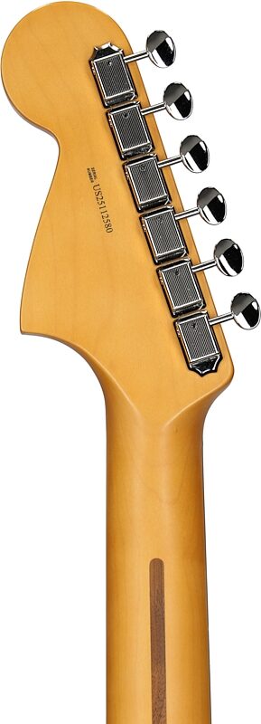 open zoom image for Fender American Professional Classic Jaguar Electric Guitar, Rosewood Fingerboard (with Gig Bag), Sherwood Green, Open Box (Very Good), Headstock Straight Back
