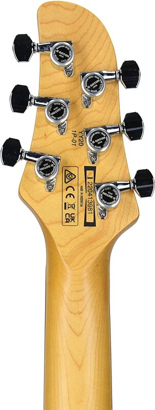 open zoom image for Ibanez Yvette Young YY20 Electric Guitar, Orange Cream Sparkle, Headstock Straight Back