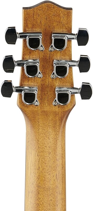 open zoom image for Ibanez EWP13 Piccolo Acoustic Guitar, Dark Brown Open Pore, Headstock Straight Back