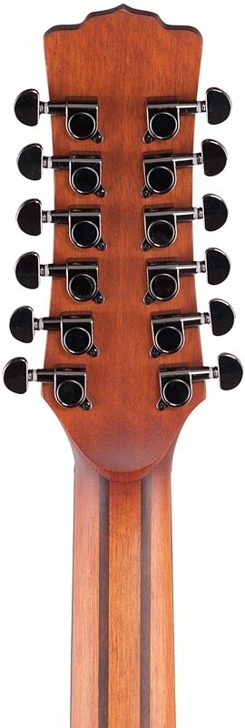 open zoom image for Luna Gypsy Dreadnought Acoustic Guitar, 12-String, Mahogany, Headstock Straight Back