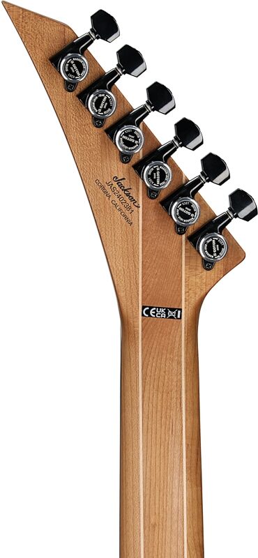 open zoom image for Jackson American Series Virtuoso HT Electric Guitar, (with Case), Satin Black, Headstock Straight Back