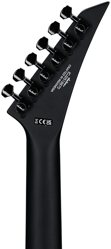 open zoom image for Jackson Limited Edition Pro Plus Pure Metal Kelly KE1A Electric Guitar, Satin Black, Headstock Straight Back