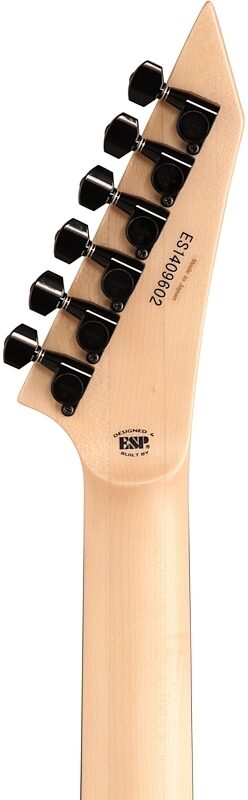open zoom image for ESP E-II M-1 NT Electric Guitar (with Case), Black Satin, Headstock Straight Back
