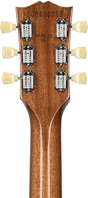 open zoom image for Gibson Les Paul Standard '50s P90 Electric Guitar (with Case), Gold Top, Headstock Straight Back