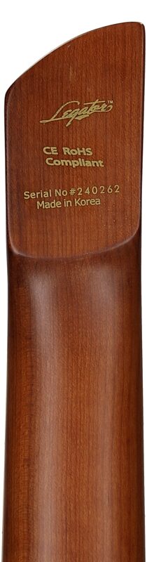 open zoom image for Legator Ghost 7 OD Multi-Scale Guitar, Arctic Blue, Headstock Straight Back
