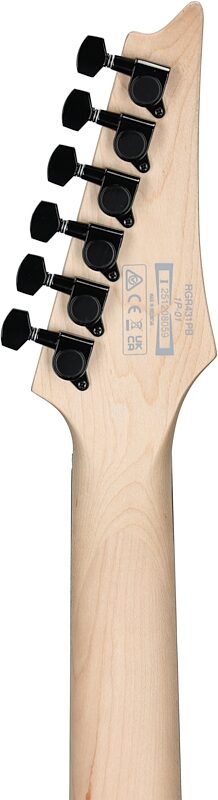 open zoom image for Ibanez RGR431PB Electric Guitar, Charcoal Grey Flat, Headstock Straight Back