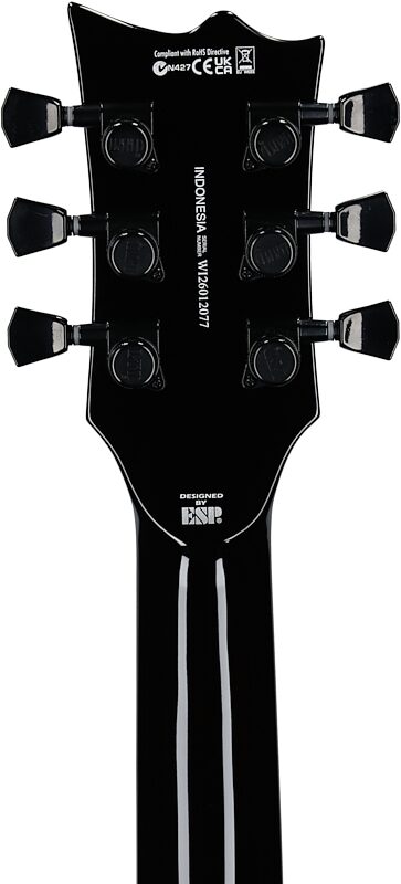 open zoom image for ESP LTD Eclipse EC-400QM Electric Guitar, Vintage Burst, Headstock Straight Back