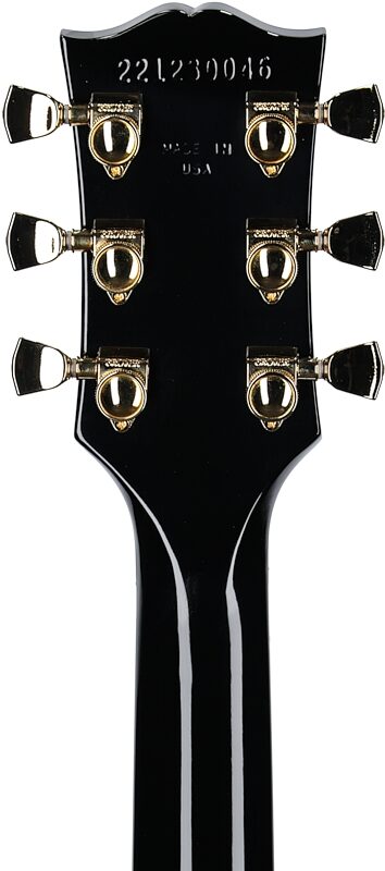 open zoom image for Gibson Les Paul Supreme AAA Figured Electric Guitar (with Case), Transparent Ebony Burst, Headstock Straight Back