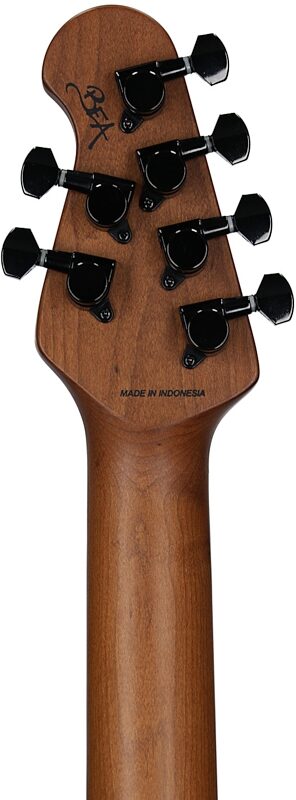 open zoom image for Sterling by Music Man Rabea Massaad Artist Sabre Electric Guitar, Blood Flame, Headstock Straight Back