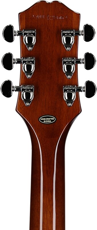 open zoom image for Epiphone Inspired by Gibson Les Paul Standard '60s Electric Guitar (with Gig Bag), Ebony, Open Box (Very Good), Headstock Straight Back