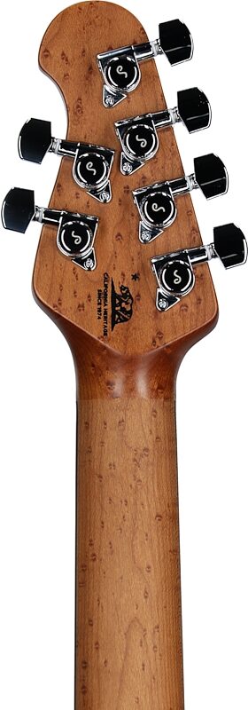 open zoom image for Ernie Ball Music Man StingRay RS Electric Guitar (with Case), Lakeside Blue, Rosewood Fretboard, Headstock Straight Back