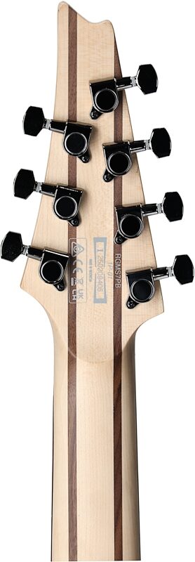 open zoom image for Ibanez RGMS7PB Multi-Scale Electric Guitar, 7-String, Cosmic Blue Sunburst, Headstock Straight Back