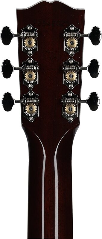 open zoom image for Gibson Keb' Mo' 3.0 12-Fret J-45 Acoustic-Electric Guitar (with Case), Vintage Sunburst, Headstock Straight Back