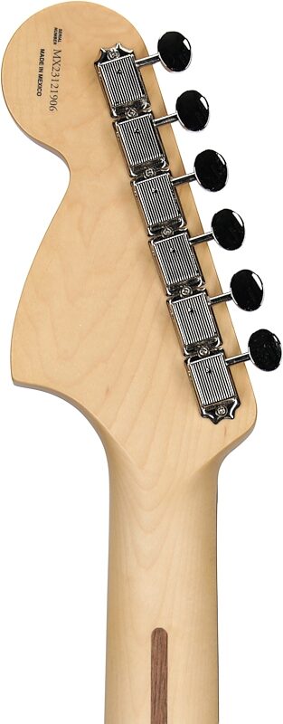 open zoom image for Fender Limited Edition Tom DeLonge Stratocaster (with Gig Bag), Daphne Blue, Open Box (Very Good), Headstock Straight Back