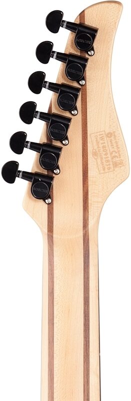 open zoom image for Schecter Reaper 6 Electric Guitar, Charcoal Burst, Headstock Straight Back
