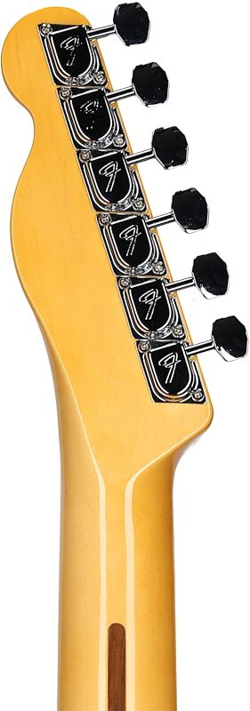 open zoom image for Fender American Vintage II 1977 Telecaster Custom Electric Guitar, Maple Fingerboard (with Case), Black, Headstock Straight Back