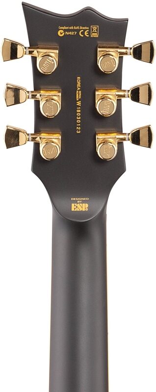 open zoom image for ESP LTD EC-1000 Deluxe Series Electric Guitar, with Seymour Duncan Pickups, Vintage Black, Headstock Straight Back