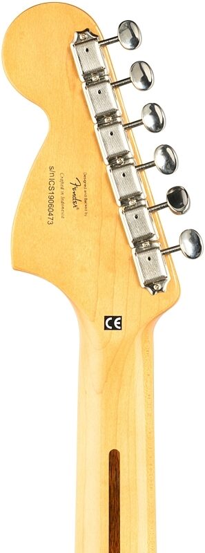 open zoom image for Squier Classic Vibe '60s Mustang Electric Guitar, Sonic Blue, Headstock Straight Back