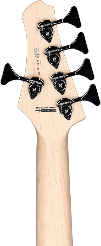 open zoom image for MTD Kingston Super 5 Electric Bass, 5-String (with Laurel Fingerboard), Doctor Brown's Burst, Headstock Straight Back