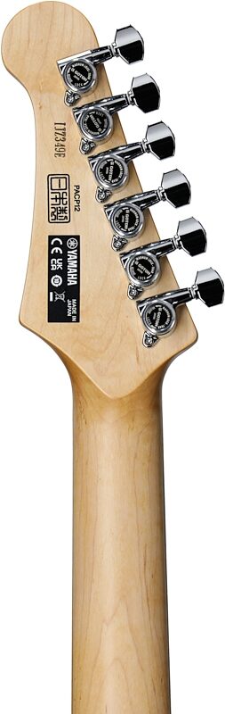 open zoom image for Yamaha Pacifica Professional PACP12 Electric Guitar, Rosewood Fretboard (with Case), Sparkle Blue, Open Box (Very Good), Headstock Straight Back