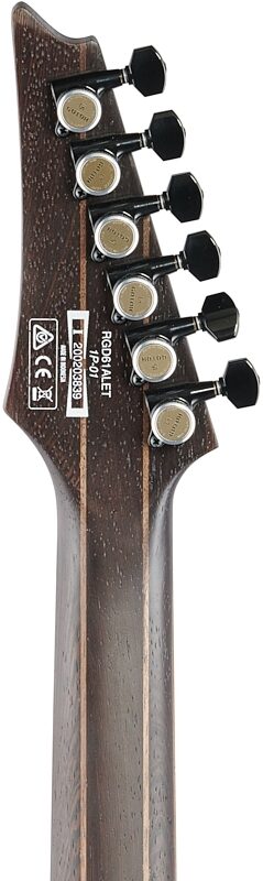open zoom image for Ibanez Axion Label RGD61ALET Electric Guitar, Metallic Gray, Headstock Straight Back