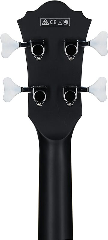 open zoom image for Ibanez AGB200 Artcore Semi-Hollow Electric Bass, Black Flat, Headstock Straight Back