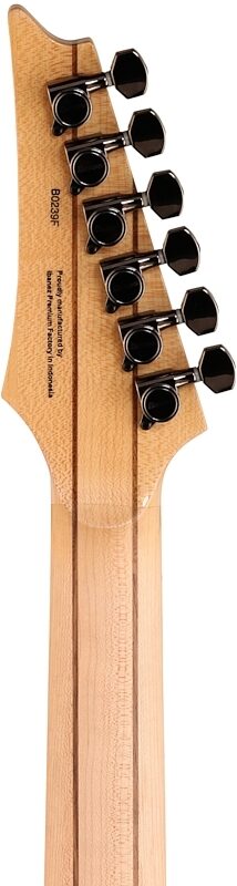 open zoom image for Ibanez JEM77P Electric Guitar (with Gig Bag), Blue Floral Pattern, Headstock Straight Back