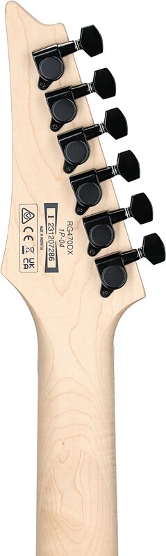 open zoom image for Ibanez RG470DX Electric Guitar, Tokyo Midnight, Headstock Straight Back