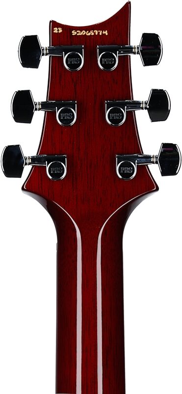 open zoom image for PRS Paul Reed Smith S2 Custom 24-08 Electric Guitar (with Gig Bag), Fire Red Burst, Headstock Straight Back