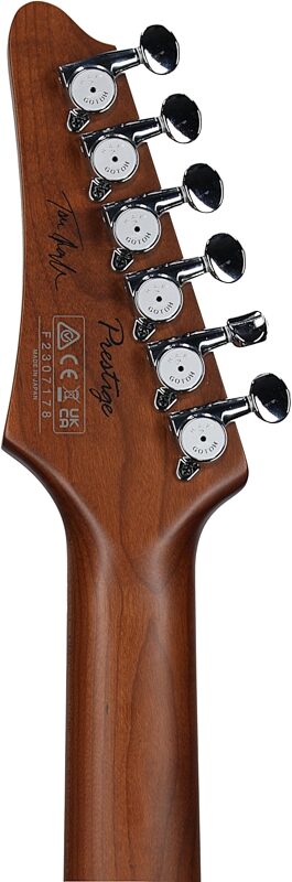 open zoom image for Ibanez TQMS1 Tom Quayle Electric Guitar (with Case), Celeste Blue, Headstock Straight Back