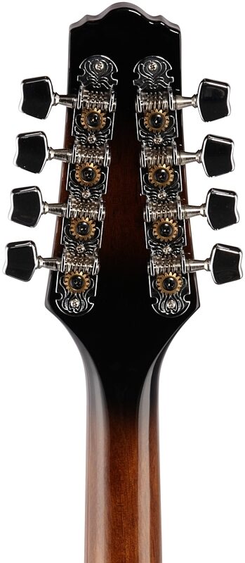 open zoom image for Ibanez M510 A-Style Mandolin, Dark Violin Sunburst, Headstock Straight Back