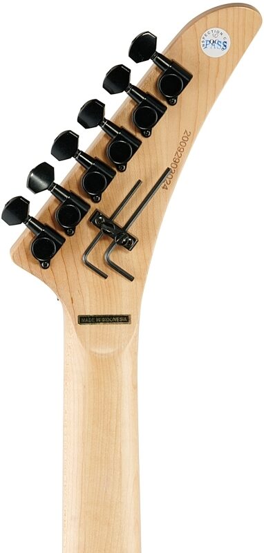 open zoom image for Kramer NightSwan Electric Guitar, Vintage White Aztec Marble, Custom Graphics, Headstock Straight Back