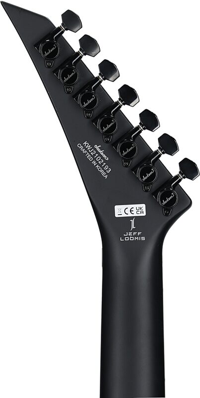 open zoom image for Jackson Pro Jeff Loomis Soloist SL7 Electric Guitar, 7-String, Satin Black, Open Box (Very Good), Headstock Straight Back